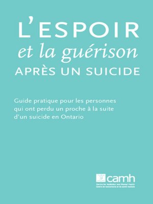 cover image of L'espoir et la guérison après un suicide